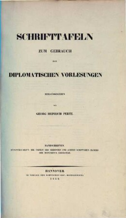 Schrifttafeln zum Gebrauch bei diplomatischen Vorlesungen : Handschriften, 5. Die Tafeln des siebenten und achten Scriptoren-Bandes der Monumenta Germaniae