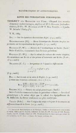 Revue Des Publications Périodiques.