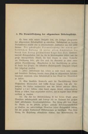 32-33, 5. Die Verwirklichung der allgemeinen Arbeitspflicht