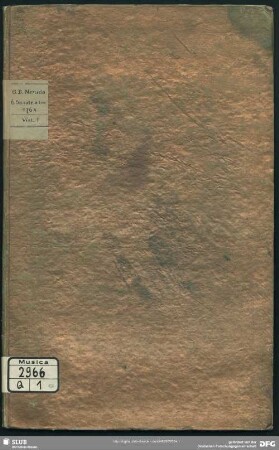 Sei Sonate a tre, Violino I. Violino II. e Basso