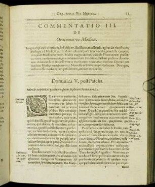 Commentatio III. De Orationis vi Medica.