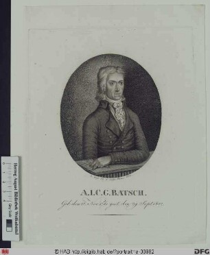 Bildnis August Johann Carl Georg Batsch