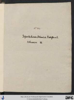 Dissertatio Theologica, Praeadamitismi Recens Incrustati Examen Complectens