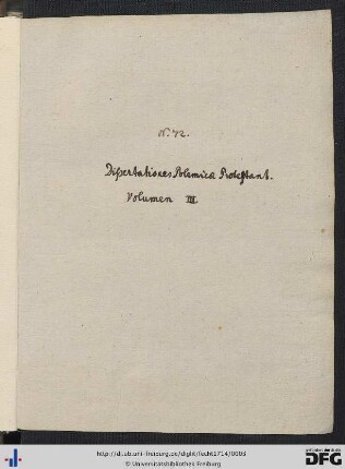 Dissertatio Theologica, Praeadamitismi Recens Incrustati Examen Complectens