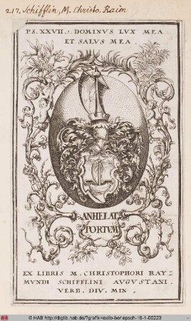 Wappen des Christoph Raymund Schifflin