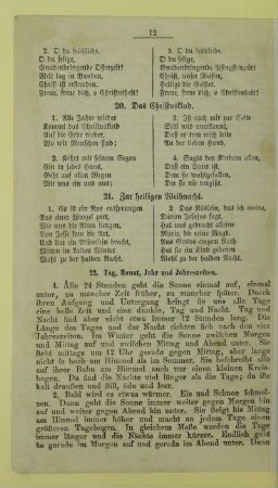 21. Zur heiligen Weihnacht