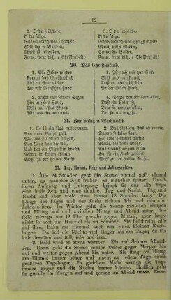 21. Zur heiligen Weihnacht
