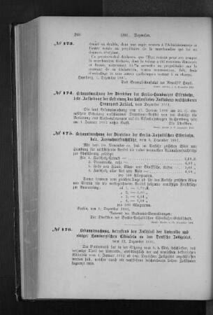 Bekanntmachung der Direktion der Berlin-Anhaltischen Eisenbahn, betr. Ausnahmefrachtsätze
