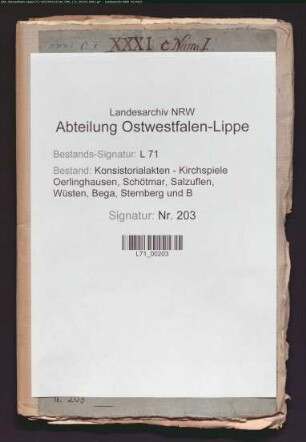 Besetzung der Küsterstelle