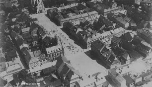 Marktplatz von Adorf im Vogtland : Blickrichtung Nordosten