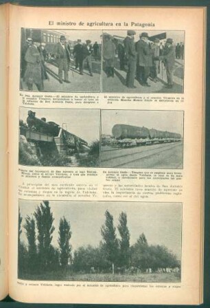 El ministro de agricultura en la Patagonia