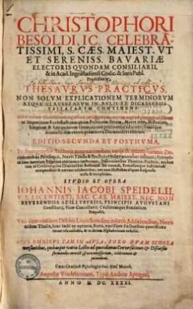 Thesaurus practicus