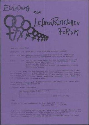 Lesbenpolitisches Forum
