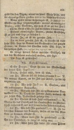 VII. Katechismus