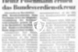 [Name maskiert] erhielt das Bundesverdienstkreuz