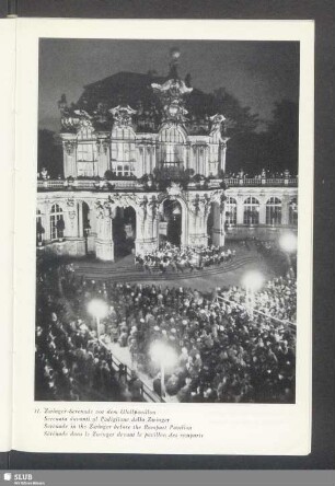 Zwinger-Serenade vor dem Wallpavillon