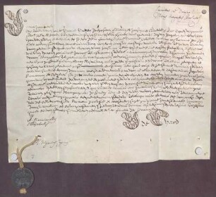 Forma juramenti des Adalbert Philipp von Hutten zum Stolzenberg.