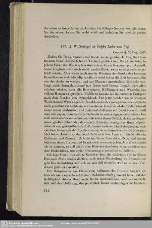 August Wilhelm von Schlegel an Luise von Voss, Coppet, 26.10.1807