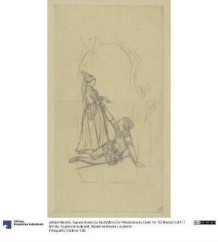 Figurenstudie zur Illustration Der Weidenbaum
