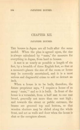 Chapter XII. Japanese houses
