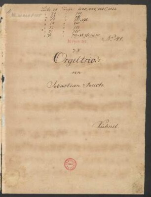 [Sammelhandschrift] 14 Organ pieces; org
