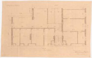 Stallgebäude Wulkero: Grundriss Dachgeschoss 1:50