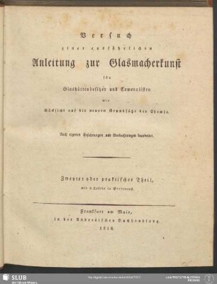 2: Zweyter oder praktischer Theil