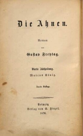 Die Ahnen : Roman, 4