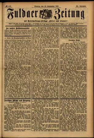 Ausgabe vom Montag, den 23. September 1895.