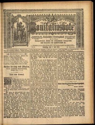 Erste Ausgabe vom Sonntag, den 07. Juli 1912.