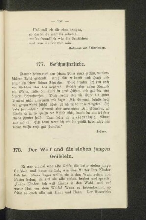 177. Geschwisterliebe.