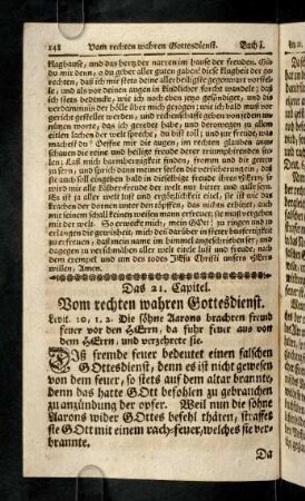 148-162, Das 21. Capitel