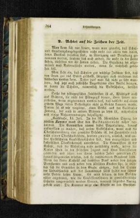 Achtet auf die Zeichen der Zeit
