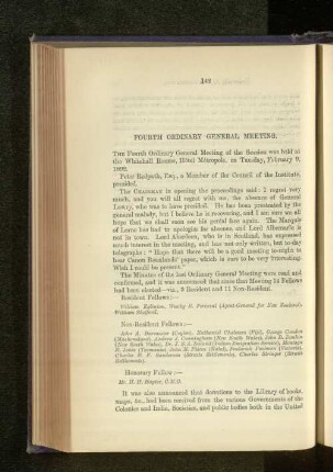 Fourth Ordinary General Meeting.