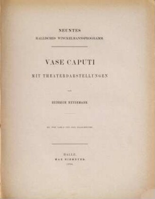 Vase Caputi : mit Theaterdarstellungen
