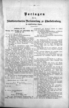 In nicht öffendlicher Sitzung (146), 19. Mai 1909