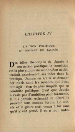 Chapitre IV L'Action Politique Et Sociale De Jaurès