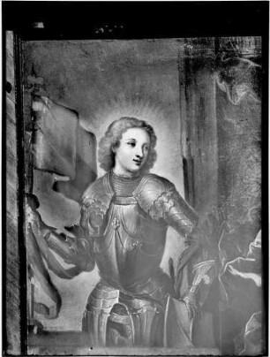 Kloster Lichtental Bernhard II. von Baden (1428/29-1458) aus Klappaltar des Markgrafen Ludwig Georg (um 1750)