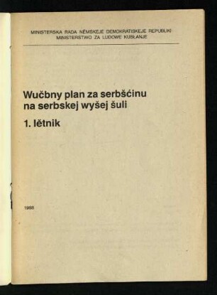 1987: 1. lětnik