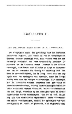 Hoofdstuk II. Het inlandsche Recht onder de O. I. Compagnie.