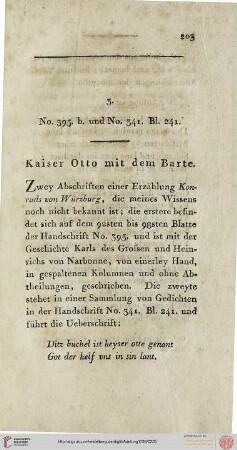 III.3 Cpg 395b und Cpg 341 Bl.241