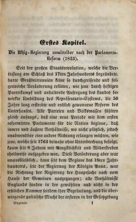 Geschichte Englands : von 1833 bis 1842