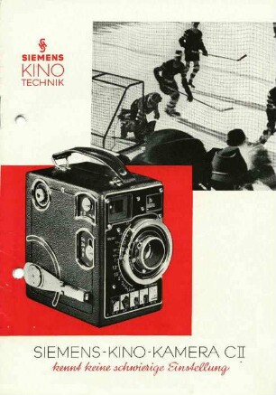 Siemens Kino Technik - Siemsns Kamera C II kennt keine schwierige Einstellung