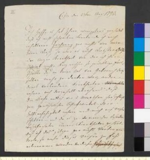 Brief von Gallitzin, Adelheid Amalia Fürstin an Goethe, Johann Wolfgang von