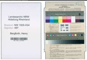 Entnazifizierung Henry Bergforth , geb. 07.08.1888 (Dolmetscher)
