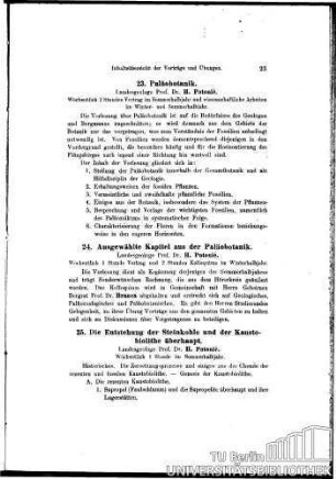 23. Paläobotanik