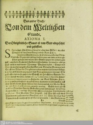 Das ander Buch, Von dem Geistlichen Stande