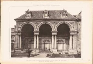 Waldsteinscher Palast in der Kleinseite, Prag: Ansicht Gartenhalle (aus: Denkmäler Deutscher Renaissance, hrsg. v. K.E.O. Fritsch, 4.Bd., 1891)