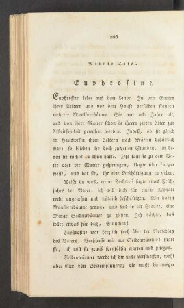 Neunte Tafel.