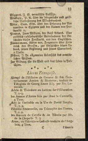 33-38, Livres Francoise.